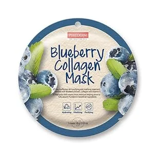 Purederm - Charcoal Collagen Mask - purederm blueberry circle collagen mask