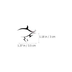 Didiseaon 8 Pairs halloween eyeliner stickers human eye stickers face sticker winged eyeliner eye decals Skull lash decor Durable Eye Line Strips double eyelid Makeup Tools plastic - product information 1