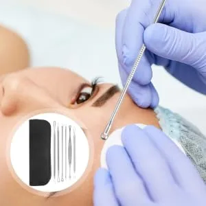 Beatifufu 1 Set Blackhead Removal Tool Cell Clip for Blackheads Professional Remover Household Blackhead Tool Needle Daily Use Blackhead Tool Stainless Blackhead Tool - product information 2