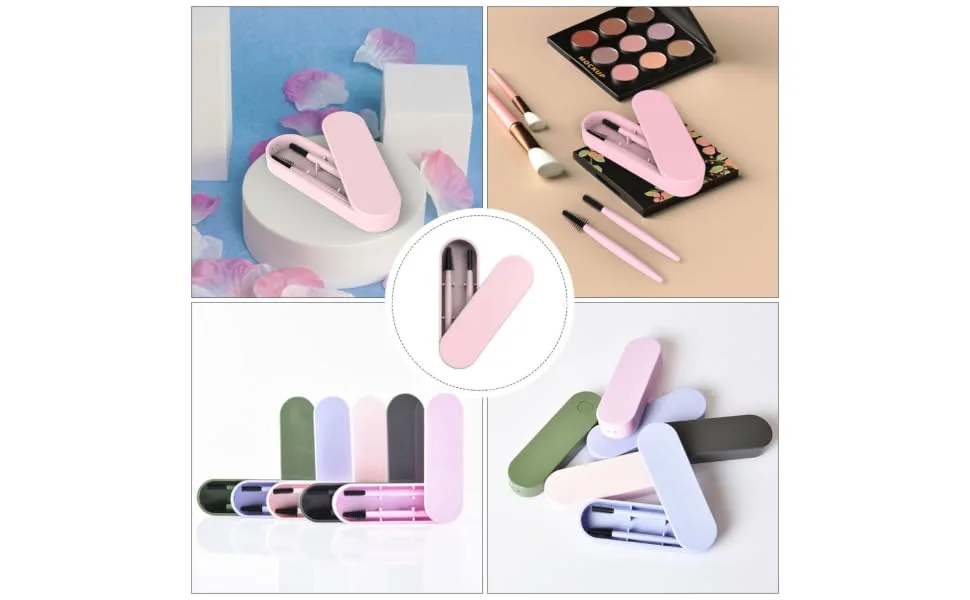 Beatifufu 1set Eyelash Brush Eyebrow Brush Eye Shadow Applicator Mascara Lash Lengthening Mascara Eyeshadow Kit Para Pesta as Eyebrow Grooming Brush Plastic Abs - product information 5