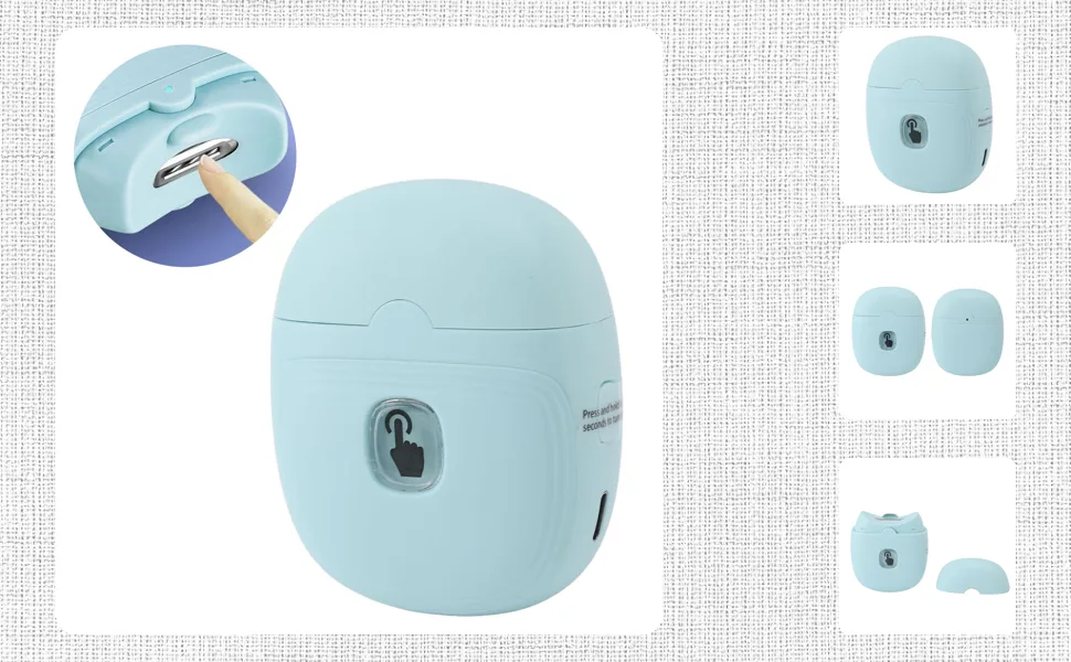 Automatic Fast Trimming Electric Nail Clipper Comfortable Easily Operation Alloy Nail Clipper with Safety Design Fingernail Cutter for Elderly Children - 1411240055611-1
