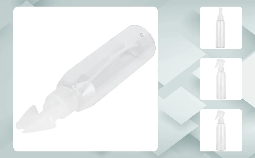 TYCIONG Clear Plastic Spray Bottle 200ml Refillable Reusable Empty Spray Liquid Container for Travel - 3117210122811-1