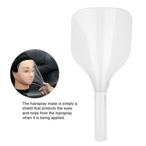 Transparent Hairspray Face Shield Plastic Face Spray Face Shield Hairspray Mask Hair Styling Tool Salon Reusable Hairspray Face Shield - JM16781-3