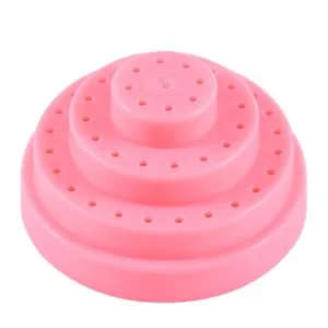 SOESFOUFU 1pc 48 Nail Bit Organizer Display Holder Stand Nails Drill Bits Nail Display Stand Display Storage Nail Drill Bits Holder Nail Grinding Head Storage Written Manicure Pink Size 1 Pink - product information 4
