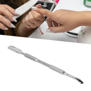 Dual Ended Cuticle Pusher Stainless Steel Cuticle Remover Cutter Trimmer Manicure Tool for Fingernail Toenail - product information 3