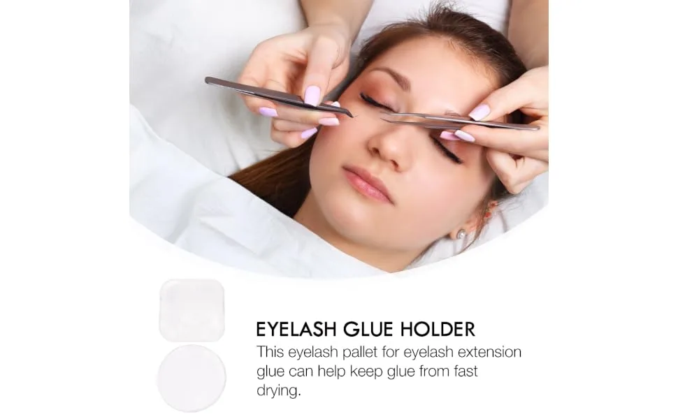 HAPINARY Reusable Eyelash Pad Adhesive Rubber Clip Lash Pad Pallet - product information 5