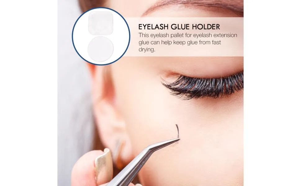 HAPINARY Reusable Eyelash Pad Adhesive Rubber Clip Lash Pad Pallet - product information 6