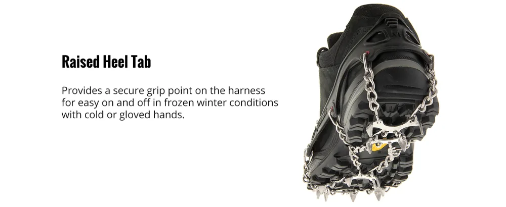 Kahtoola MICROspikes Footwear Traction for Winter Trail Hiking & Ice Mountaineering Red Large - kahtoola