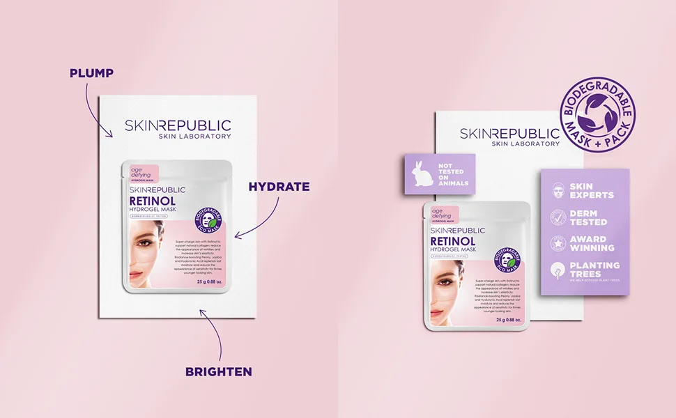 SKIN REPUBLIC Retinol Hydrogel Face Mask 25 g - Skin Republic