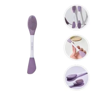 SOESFOUFU Scrub Scrubber Clay Brush Tool Facial Scrub Mud Cleanser Brush Silicone Brush Applicator Brush Cleansing Brush Washbasin Detergent Plastic Double Head - product information 5