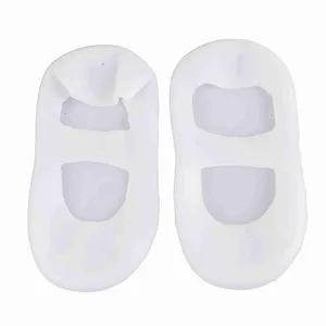 TYCIONG 1 Pair Silicone Socks Foot Protector Anti Tear Protection Foot Care Tool Prevention Socks (M) White M - product information 2