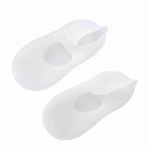 TYCIONG 1 Pair Silicone Socks Foot Protector Anti Tear Protection Foot Care Tool Prevention Socks (M) White M - JM12848-05-3