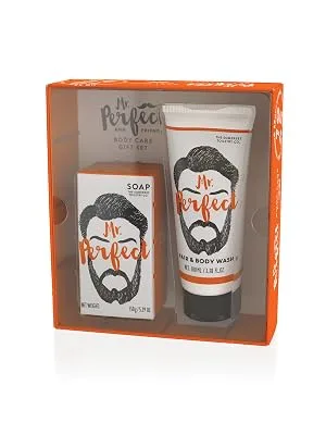 Mr Perfect & Friends Mr Smooth Soap Black Pepper and Ginger 200g - mens gift set