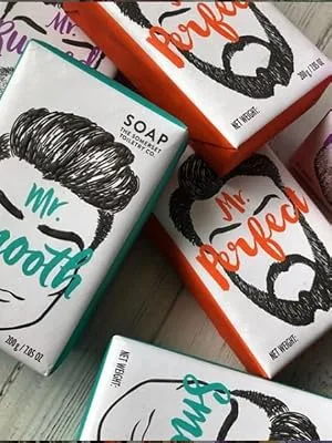 Mr Perfect & Friends Mr Smooth Soap Black Pepper and Ginger 200g - soap bar