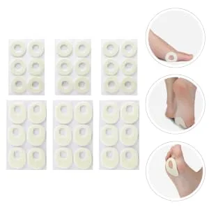 HAPINARY 6 Sheets Felt Corn Stickers Corn Pads Thick Felt Foot Pads Corn Cushions Sweat-Absorbent Foot Pads Felt Foot Corn Stickers Foot Corn Treatment Pads Corn Remover Pads - product information 1