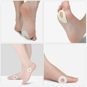 HAPINARY 6 Sheets Felt Corn Stickers Corn Pads Thick Felt Foot Pads Corn Cushions Sweat-Absorbent Foot Pads Felt Foot Corn Stickers Foot Corn Treatment Pads Corn Remover Pads - product information 3