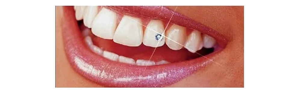 Tooth Crystal Gems - For Tooth Crystal & Nail decoration (Pink And Clear) - crystal