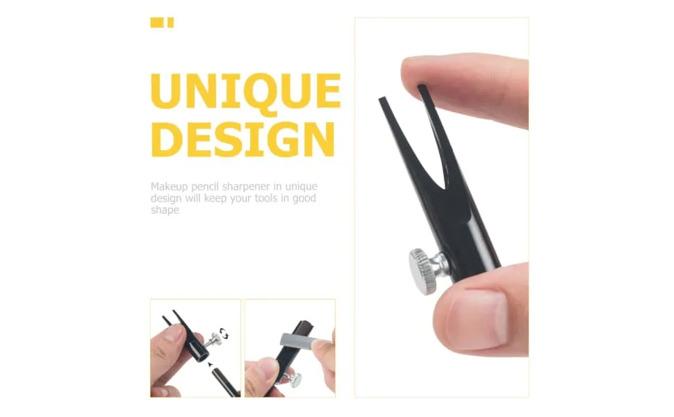 Didiseaon Eyebrow Sharpening Tool Eyeliner Sharpener Lip Pencils Sharpener Eyebrow Pencil Sharper Sharpening Tool Eyebrow Pencil Sharpener Make up Aluminum Alloy - product information 5