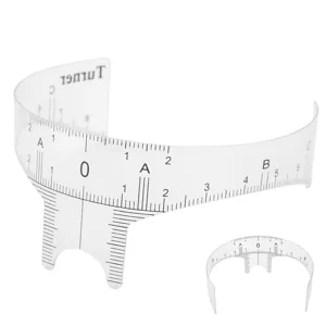 Professional Eyebrow Positioning Ruler Microblading Brow Shape Design Ruler Measure ToolB Accurate outcomes: This Caliper EyebrowMeasuring R (Nose bridge ruler type B) - 1417210029412-3