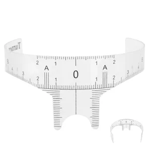 Professional Eyebrow Positioning Ruler Microblading Brow Shape Design Ruler Measure ToolB Accurate outcomes: This Caliper EyebrowMeasuring R (Nose bridge ruler type B) - product information 3