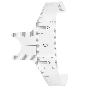 Professional Eyebrow Positioning Ruler Microblading Brow Shape Design Ruler Measure ToolB Accurate outcomes: This Caliper EyebrowMeasuring R (Nose bridge ruler type B) - product information 6