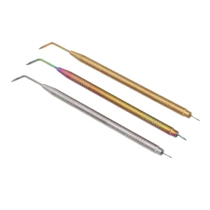 Eyelash Lift Perming Tool Lash 3 Piece Eyelash Separator Tinting Tool with Tail Comb Long Curved Needle Eyelash Duration Lift Tool - 1417230011211-2