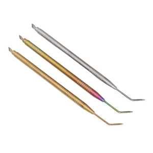 Eyelash Lift Perming Tool Lash 3 Piece Eyelash Separator Tinting Tool with Tail Comb Long Curved Needle Eyelash Duration Lift Tool - 1417230011211-3