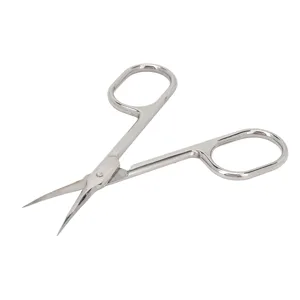 Eyebrow Scissors with Stainless Steel Curved Shape for Facial Hair and Eyelash Trimming Little Manicure Scissors - product information 2