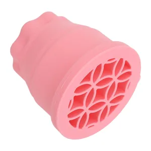 Makeup Brush Cleaner Cup Portable Drying Rack Silicone Scrubber Efficient Cleaning Compact Size for Makeup Lovers (Pink) - 1414230047511-3