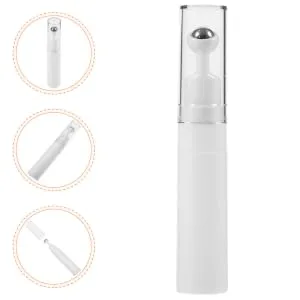 PLAFOPE Eye Cream Bottle Refillable Eye Serum Bottle Eye Cream Roller Eye Serum Empty Bottle Refillable Bottle Empty Roller Ball Applicator Refillable Roller Bottle Eye Cream Applicator 13.00X1.70X1.70CM White - product information 1