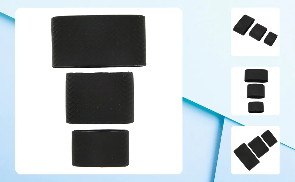 Clipper Band Easy Installation Slip Resistant Universal Stretchy Barber Clipper Band Black Slicone for Hair Salon - 1413220172711-1
