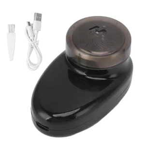 Mini Electric Beard Trimmer Rotating Blade Hair Trimmer USB Charging Portable Trimmer Black - product information 2