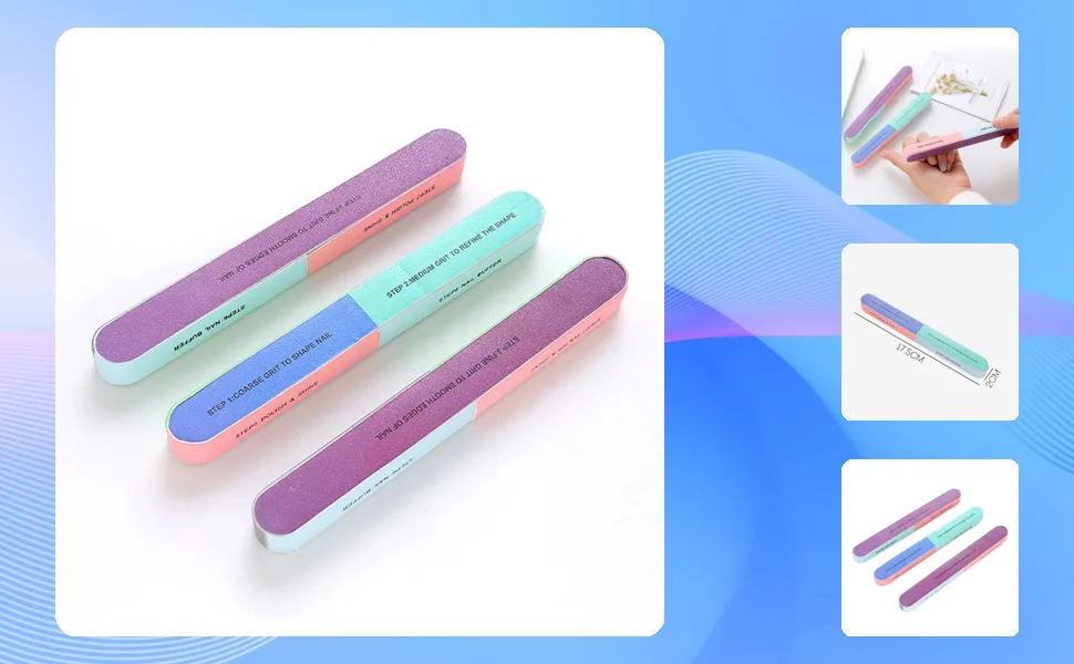 Nail Files Sanding Buffer Manicure Pedicure Six Sided Polish Buffing Tool Manicure Files - JM20784-1