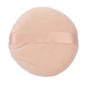 Powder Puff Wet and Dry Washable Soft Swansdown Large Round Loose Powder Puff for Makeup (Skin Color) - 1410220108112-2