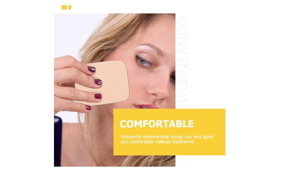 NUSITOU 2 Sets Puff Eye Shadow Cotton Puff Women Products Powder Puff Cosmetics Puff Face Tools Face Finger Puff Beauty Tools Square Tool Makeup Flutter Miss Sponge - product information 6