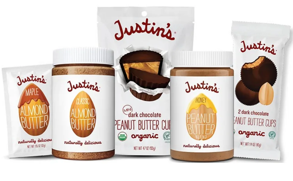 Justin's Honey Peanut Butter Squeeze Packs, Gluten-free, Non-GMO, Responsibly Sourced, 1.15 Ounce (10 Pack) - Justin