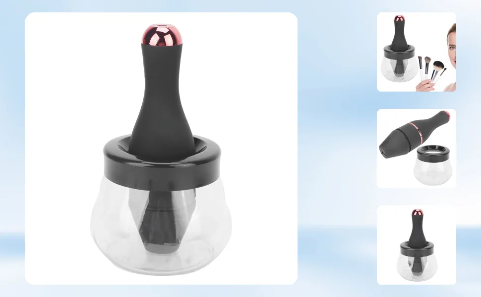 Yusat Electric Makeup Brush Cleaner Quick Dry USB Rechargeable Automatic Brush Cleaning Spinner - 1410220033111-1
