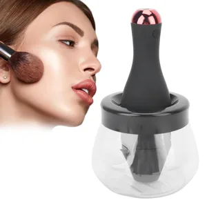 Yusat Electric Makeup Brush Cleaner Quick Dry USB Rechargeable Automatic Brush Cleaning Spinner - 1410220033111-3