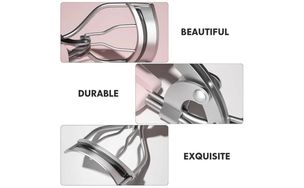 NUSITOU 1 Set Eyelash Curler Makeup Tool for Eyelash Makeup Tool Pro Tools Lash Tools Delicate Makeup Tool Abs Eyelash Curl Tool Cosmetic Tool Lashes Tool Cat Paw Mini Stainless Steel Pink - product information 1
