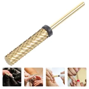 MERRYHAPY Nail Drill Bit Manicure Supplies Nail Bit Carbide Drill Bits for Nails Cuticle Drill Bits Manicure Accessories Acrylic Drill Bits Safety Bits for Nail Drill Nails Drill Bits 0.56x0.56x5.05cm As Shown2 - product information 1