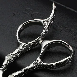 6-inch Personalized Rose Printing Hair Scissors Set Hair Stylist Barber Special Tools (6-inch Cutting Scissors) - product information 5