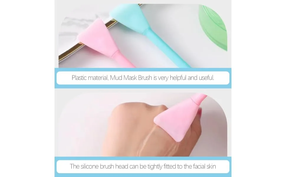 IWOWHERO Silicone Facial Mask Brush Mud Mask Applicator - product information 4