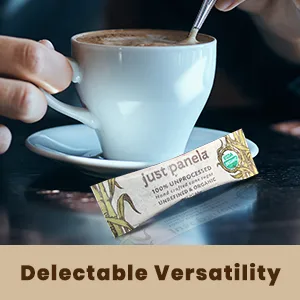 Just Panela Unrefined and Organic Artisanal Cane Sugar - 5 lb bulk bag 5 Pound (Pack of 1) - Delectable Versatility