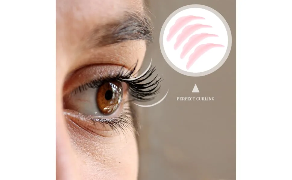 Gogogmee 20 Pairs Eyelash Silicone Patch Grooved Shield Eyelash Lift Lash Lift Tool Eyelash Tool Eyelash Perming Curler Lash Shield Rob Lift Pads for Eyelashes Lash Kit - product information 3