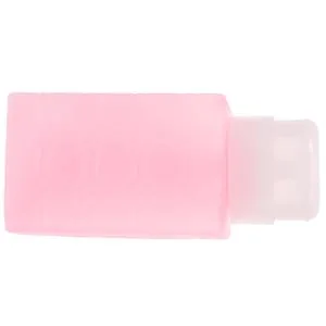 IWOWHERO manicure makeup remover dispenser Organizer Press bottle Remover squeeze bottle makeup remover container Handheld gel alcohol dispenser automatic makeup remover 6x5x13cm Pink - product information 3