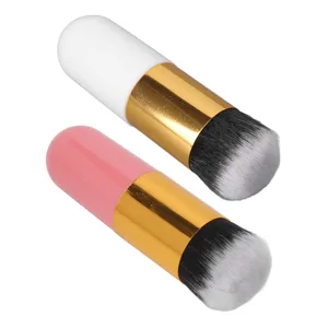 Facial Foundation Makeup Brush Artificial Fiber Soft Skin Friendly Chubby Makeup Brush Pink Gold White Gold - 1410230078411-2