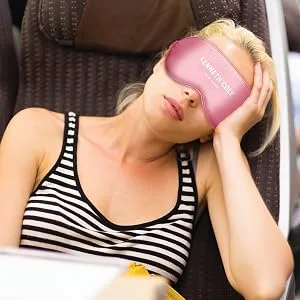 Kenneth Cole Satin Eye Mask - Eyeshade with Elastic Strap Blocks Light Like A Boss and Gets You The Best Night's Sleep Ever Grey - Kenneth Cole Satin Eye Mask