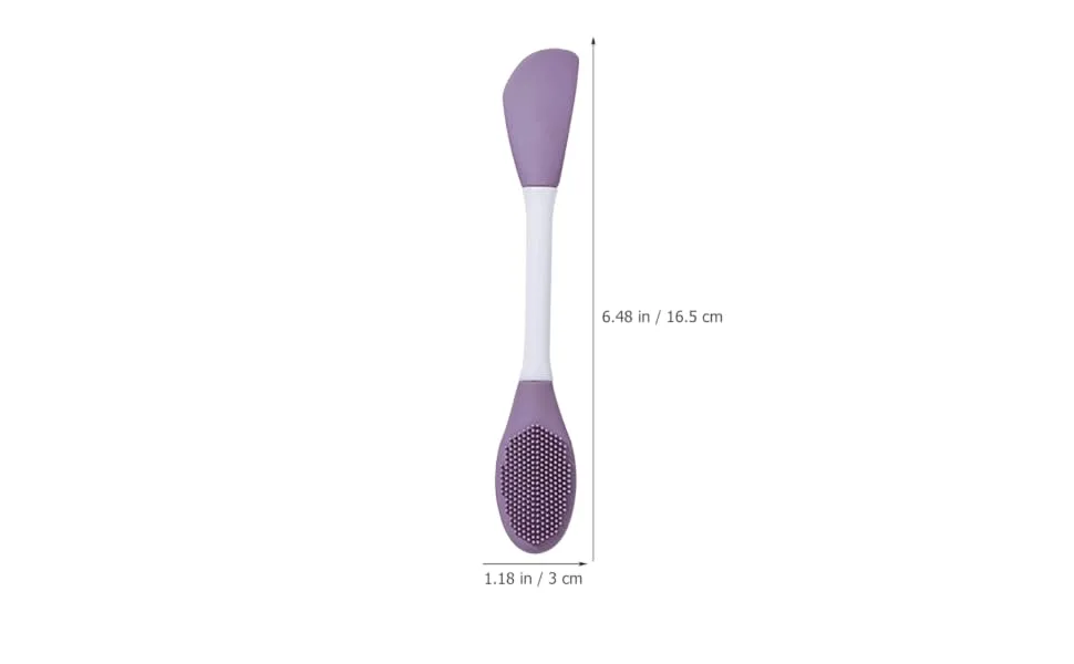 HAPINARY Applicator Brush Mud Applicator Applicator Silicone Brush Facial Clay Brush Silicone Cleansing Brush Scrubber Exfoliator Scrubbers Cleasing Milk Double Head Plastic - product information 1