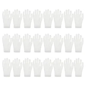 Beatifufu 12 Pairs Moisturizing Gloves Work Gloves Moisturizing Overnight Gloves Working Gloves Cotton White - product information 2