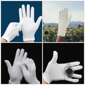 Beatifufu 12 Pairs Moisturizing Gloves Work Gloves Moisturizing Overnight Gloves Working Gloves Cotton White - product information 7